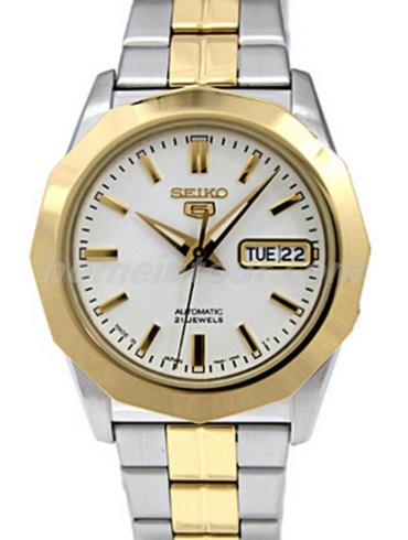 精工SNKG84J1男表Seiko 5系列-间金色表带/表径37mm