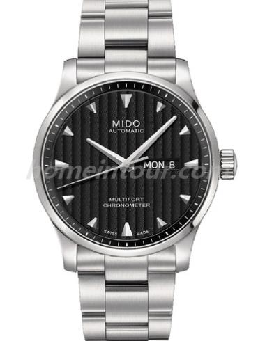 美度M005.431.11.441.00男表舵手系列-银色表带/表径42mm