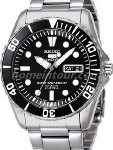 精工SNZH27J1男表Seiko 5系列-银色表带/表径41mm