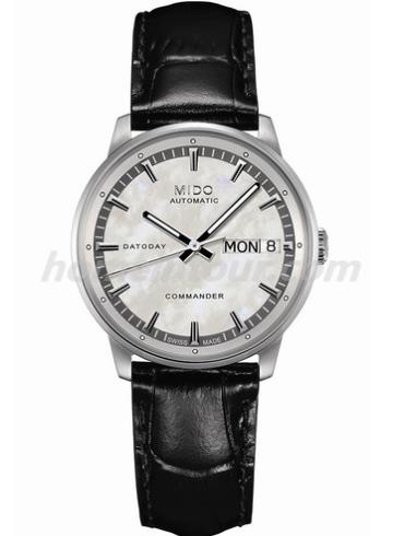 美度M016.230.16.111.20女表指挥官系列-黑色表带/表径33mm