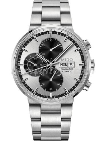 美度M014.414.11.031.09男表指挥官系列-银色表带/表径42.5mm