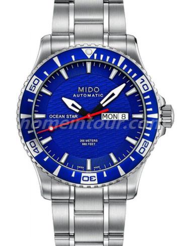 美度M011.430.11.041.02男表海星系列-银色表带/表径42.5mm