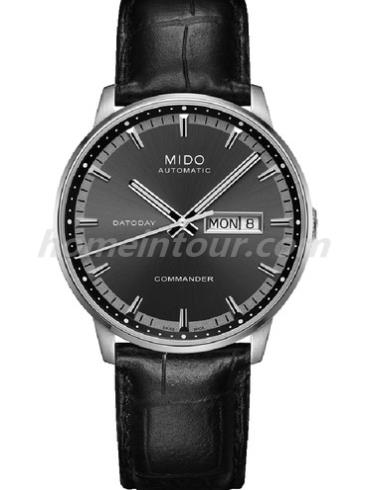 美度M014.431.11.051.00男表指挥官系列-银色表带/表径40mm