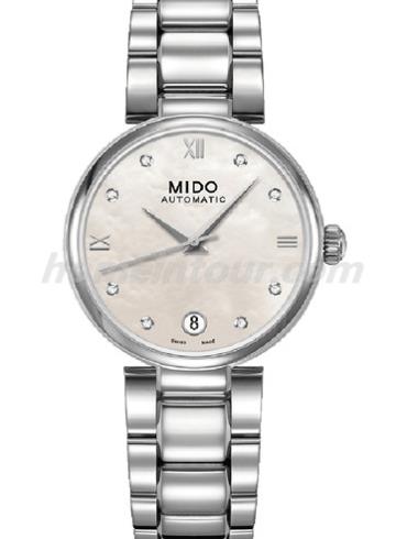 美度M022.207.11.116.10女表贝伦赛丽系列-银色表带/表径33mm