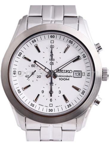 精工SNDA85J1男表Chronograph系列-银色表带/表径&#8211;
