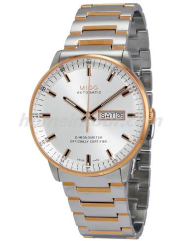 美度M021.431.22.031.00男表指挥官系列-间金色表带/表径40mm