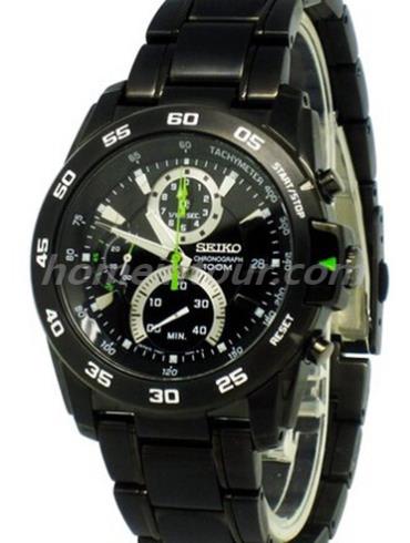 精工SPC027J1男表Chronograph系列-黑色表带/表径&#8211;