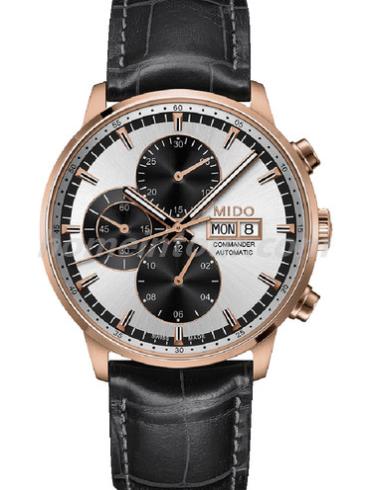 美度M016.414.36.031.59男表指挥官系列-灰色表带/表径42.50mm