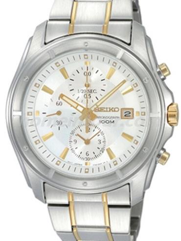 精工SNDB71J1男表Chronograph系列-间金色表带/表径&#8211;
