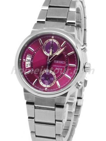 精工SNN885J1女表Chronograph系列-银色表带/表径&#8211;