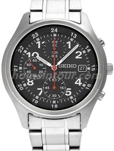 精工SNDB31J1男表Chronograph系列-银色表带/表径38.5mm