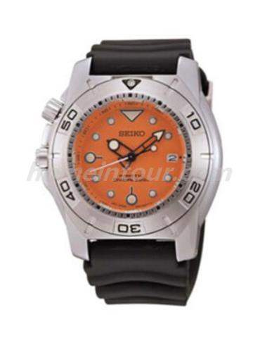 精工SKA291J1男表Kinetic系列-黑色表带/表径48mm