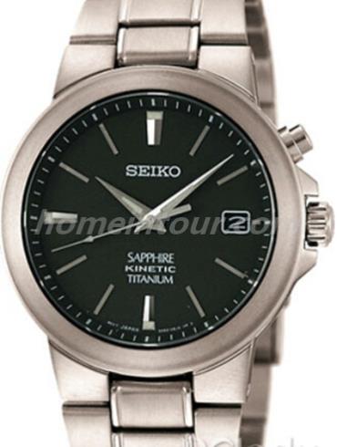 精工SKA333J1男表Kinetic系列-银色表带/表径40mm