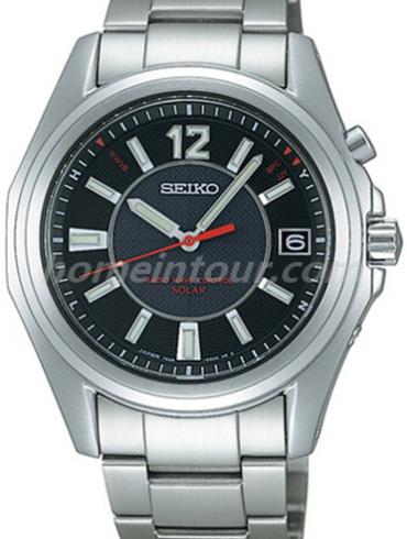 精工SBTM077J_男表Solar系列-银色表带/表径38mm