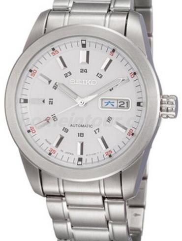 精工SRP009J1男表Mechanical系列-银色表带/表径40mm