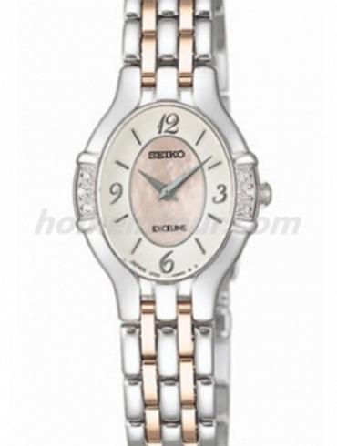 精工SWDB071J女表Aglare Luxuries系列-间金色表带/表径&#8211;