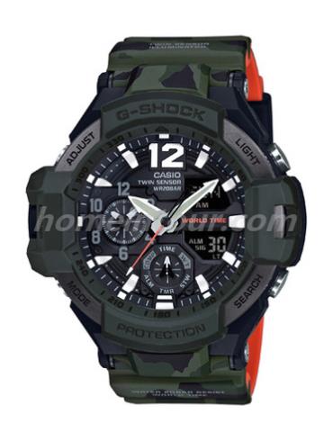 卡西欧GA-1100SC-3A男表G-SHOCK系列-表带/表径&#8211;