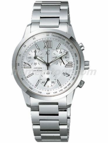 西铁城FA0000-51B女表XC系列-银色表带/表径–