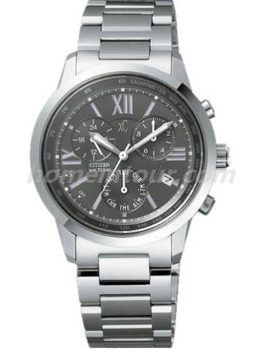 西铁城AN6070-54H女表XC系列-银色表带/表径35mm