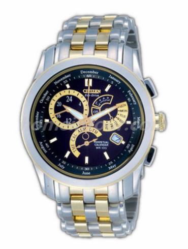 西铁城BL8005-77E男表万年历系列-间金色表带/表径39mm