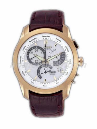 西铁城BL8003-05A男表万年历系列-深棕色表带/表径41mm