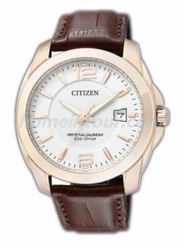 西铁城BL1243-00A男表万年历系列-棕色表带/表径40mm