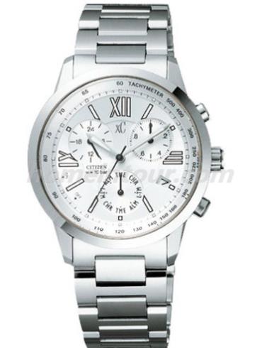 西铁城AN6070-54B女表XC系列-银色表带/表径35mm