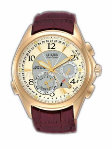 西铁城BL9008-31A男表三问报时系列-红色表带/表径42mm