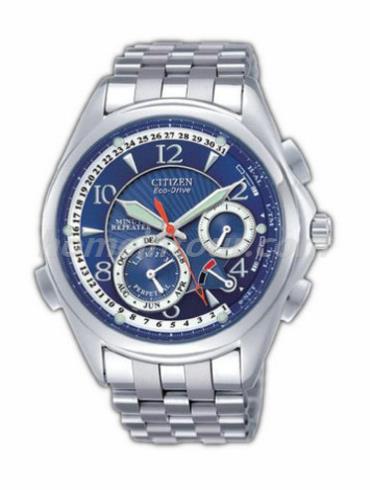 西铁城BL9000-83L男表三问报时系列-银色表带/表径42mm