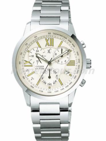 西铁城AN6070-54A女表XC系列-银色表带/表径35mm