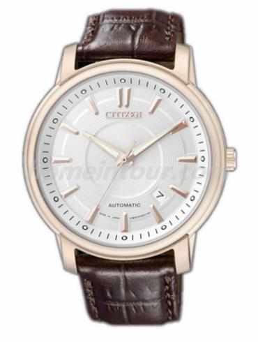 西铁城NB0002-06A男表机械系列-棕色表带/表径41mm