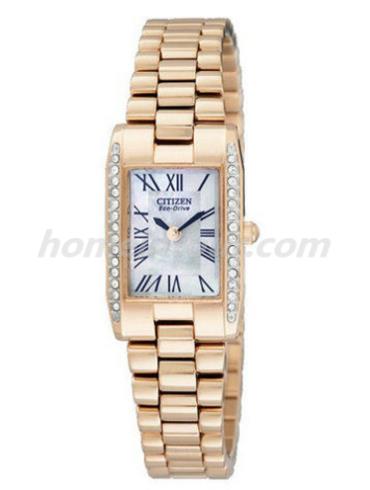 西铁城EX1032-59D女表光动能系列-就是表带/表径29x18mm