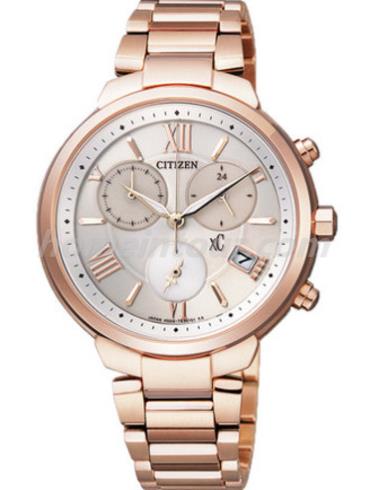 西铁城FB1332-50A女表XC系列-金色表带/表径34.5mm