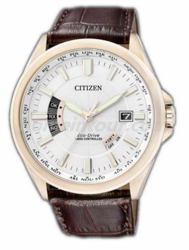 西铁城CB0018-01A男表光动能系列-棕色表带/表径43.5mm