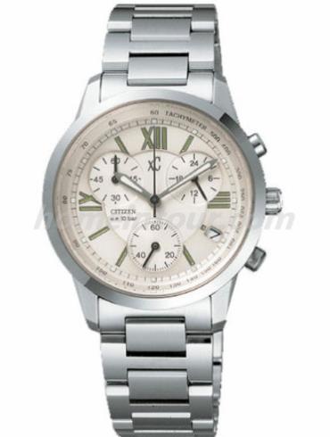 西铁城FA0000-51A女表XC系列-银色表带/表径–