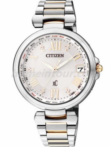 西铁城EC2004-54A女表XC系列-间金表带/表径36mm