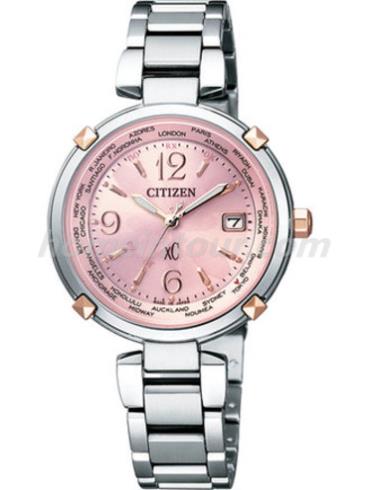 西铁城EC1044-55W女表XC系列-银色表带/表径30.68mm