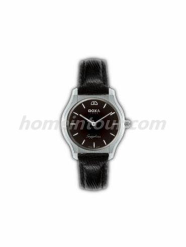 时度10036.10bNo女表特雷维尔超薄系列-黑色表带/表径25mm