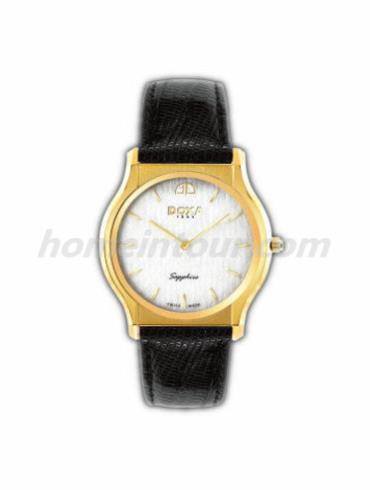 时度10035.30dNO男表特雷维尔超薄系列-黑色表带/表径33.6mm