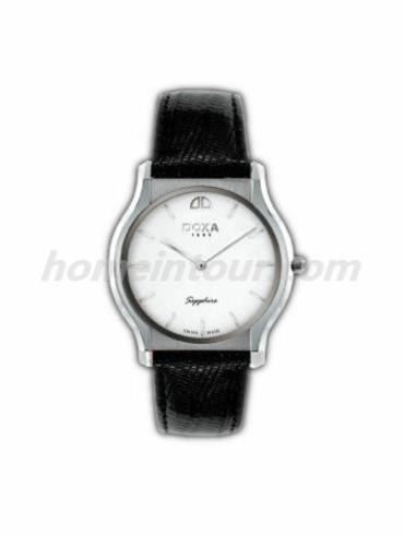 时度10035.10aNO男表特雷维尔超薄系列-黑色表带/表径33.6mm