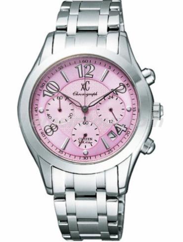 西铁城AN8000-59X女表XC系列-银色表带/表径–