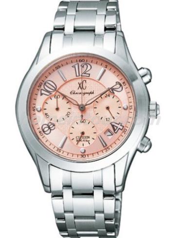 西铁城AN8000-59W女表XC系列-银色表带/表径–