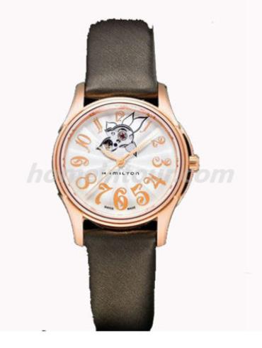 汉米尔顿H32345483女表美国经典丽人系列-棕色表带/表径34mm