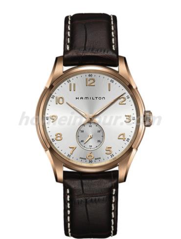 汉米尔顿H38441553男表美国经典爵士系列-浅棕色表带/表径40mm