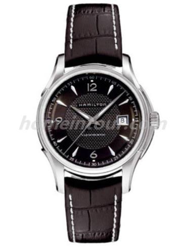 汉米尔顿H32455735男表美国经典爵士系列-深棕色表带/表径37mm