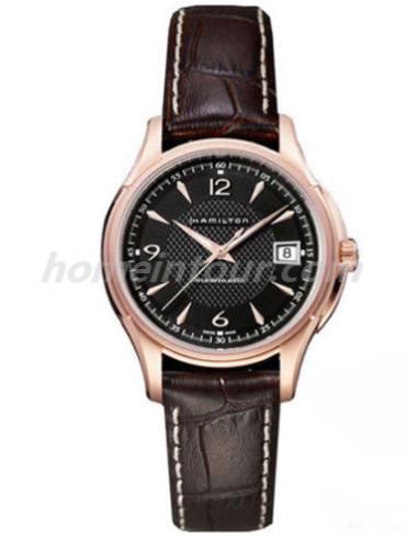 汉米尔顿H32445585男表美国经典爵士系列-深棕色表带/表径37mm