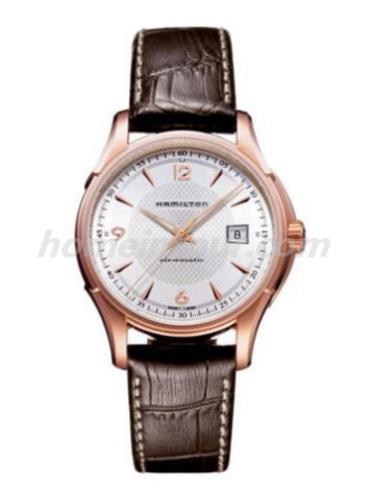 汉米尔顿H32445555男表美国经典爵士系列-深棕色表带/表径37mm