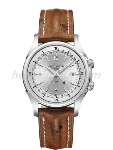 汉米尔顿H32625555男表美国经典爵士系列-浅棕色表带/表径42mm