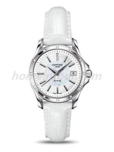 雪铁纳C004.210.66.116.00女表至尊系列-白色表带/表径32mm