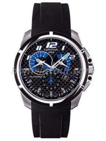 雪铁纳C011.417.27.202.01男表勇者系列-黑色表带/表径41.5mm